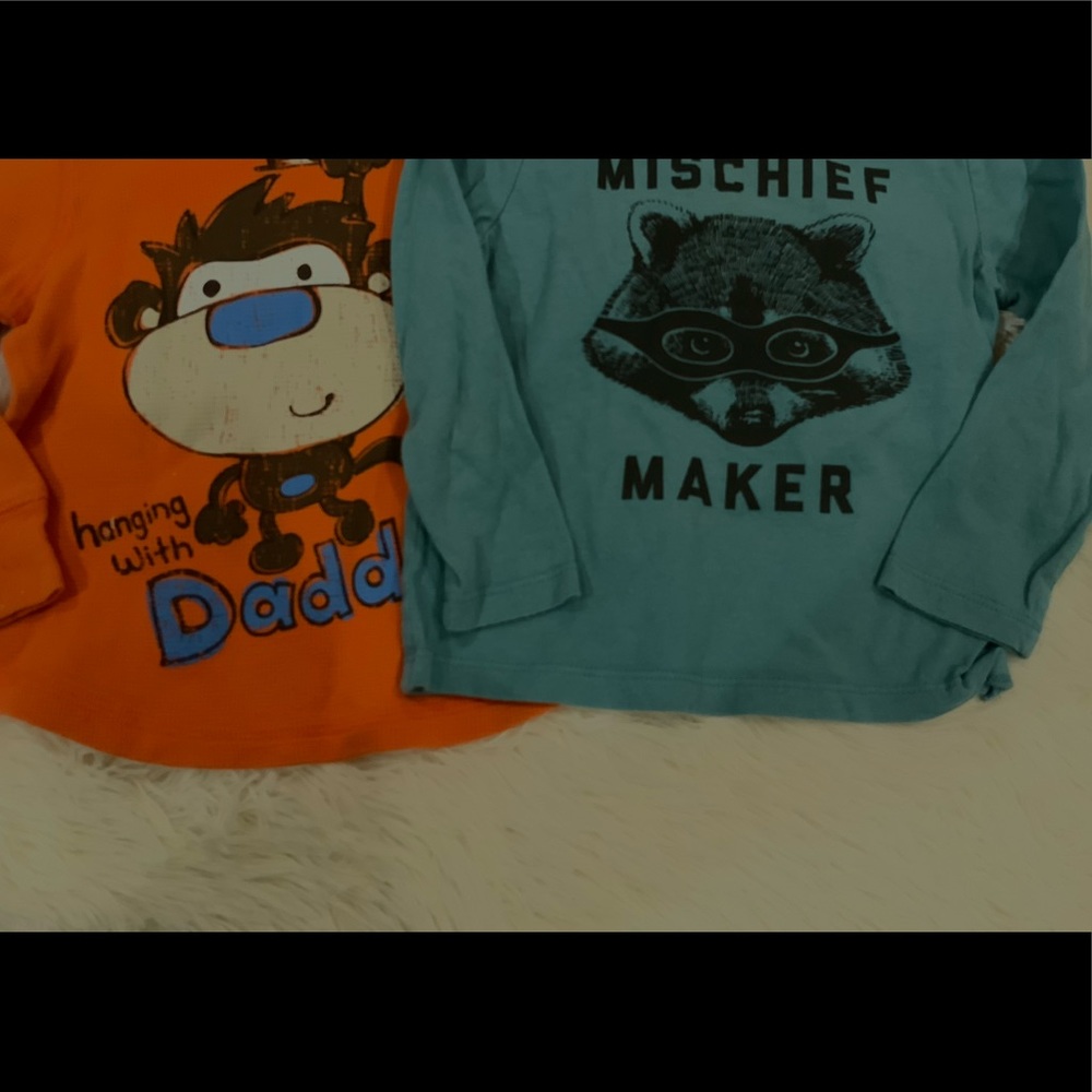 Toddler boys long sleeve tees 3T Lot of 2 Q012